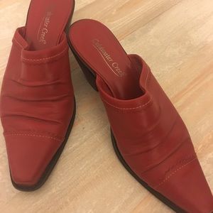 Coldwater Creek Leather Mules